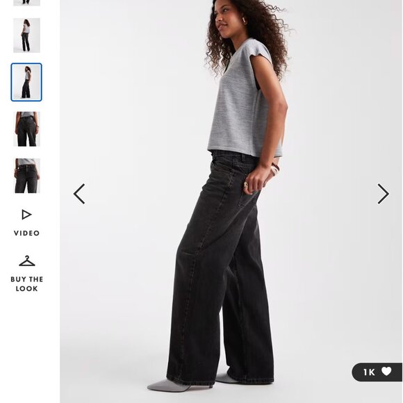 ASOS DESIGN baggy jeans in washed black - Picture 2 of 5